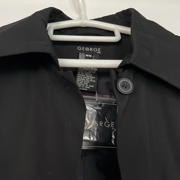 BNWT Black Trench Coat - Picture 2 of 3